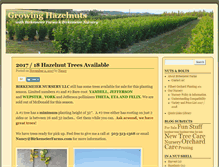 Tablet Screenshot of growinghazelnuts.com